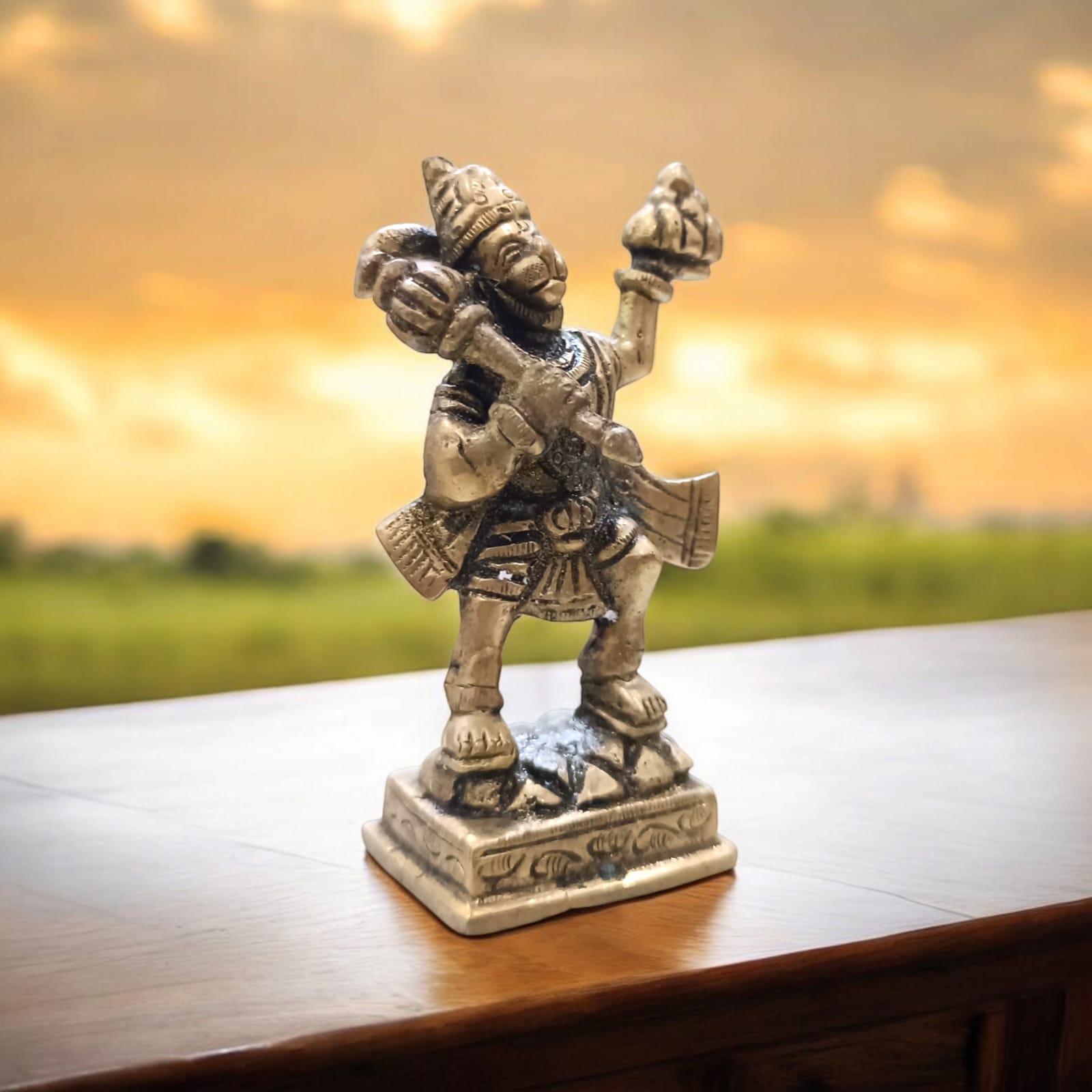 Hanuman Ji Brass Idol | Carrying Mountain | Timeshopee