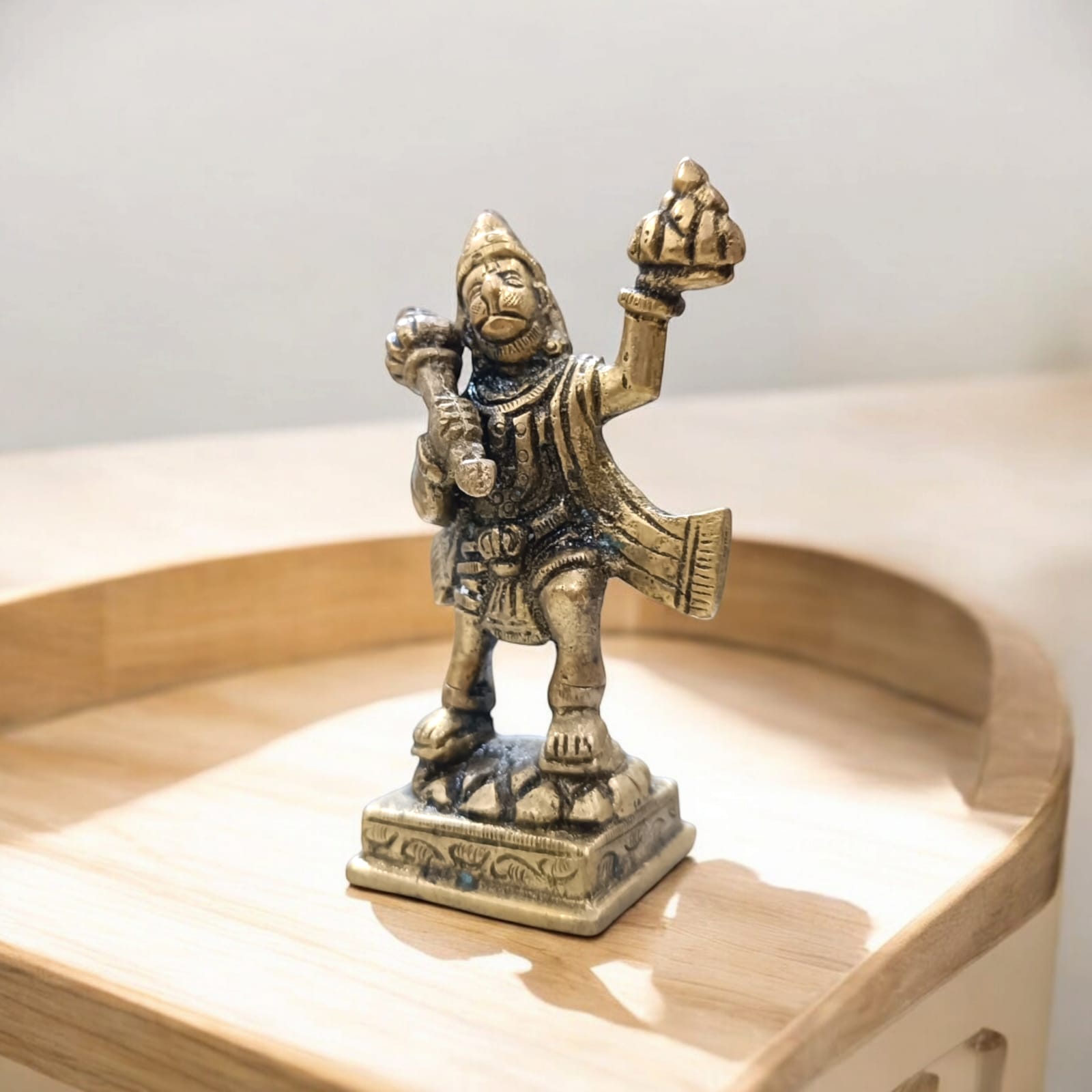 Hanuman Ji Brass Idol | Carrying Mountain | Timeshopee