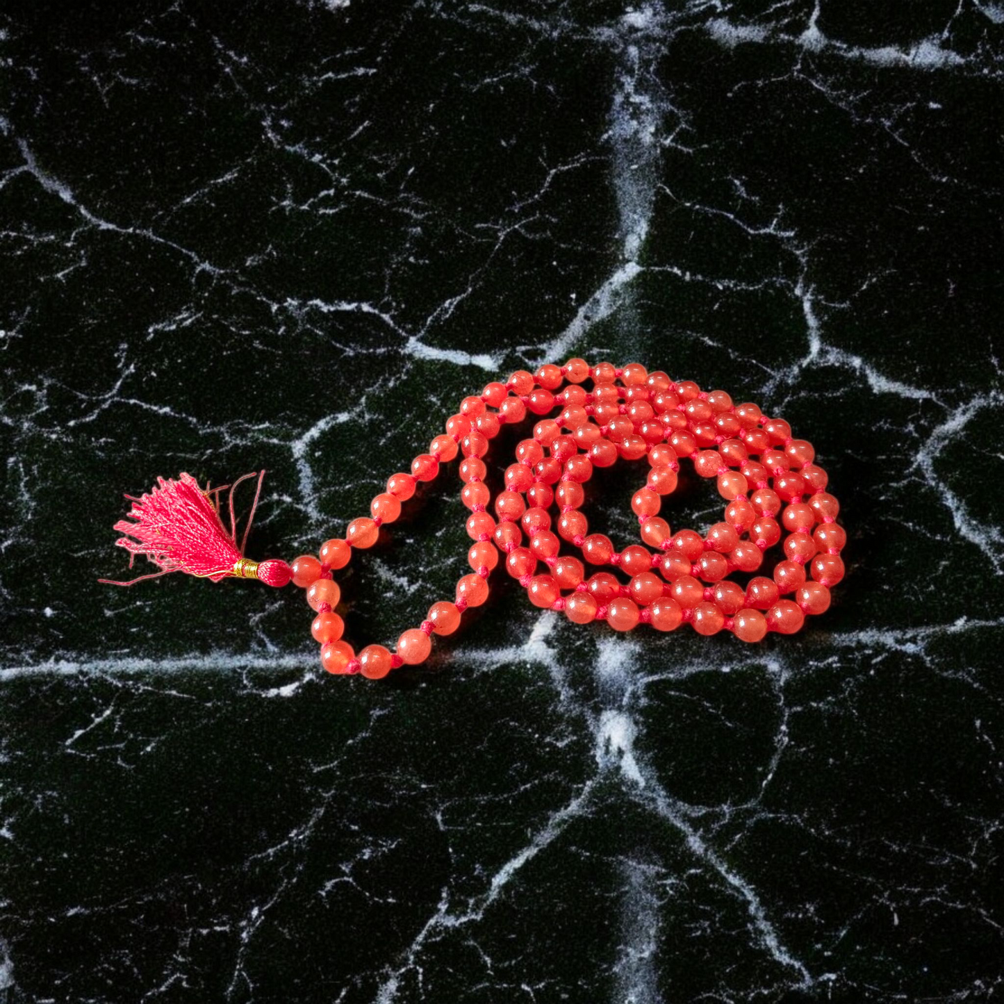 Hessonite Mala | Gomed Mala Lab Certified | 27+1 & 108+1 Beads – Timeshopee