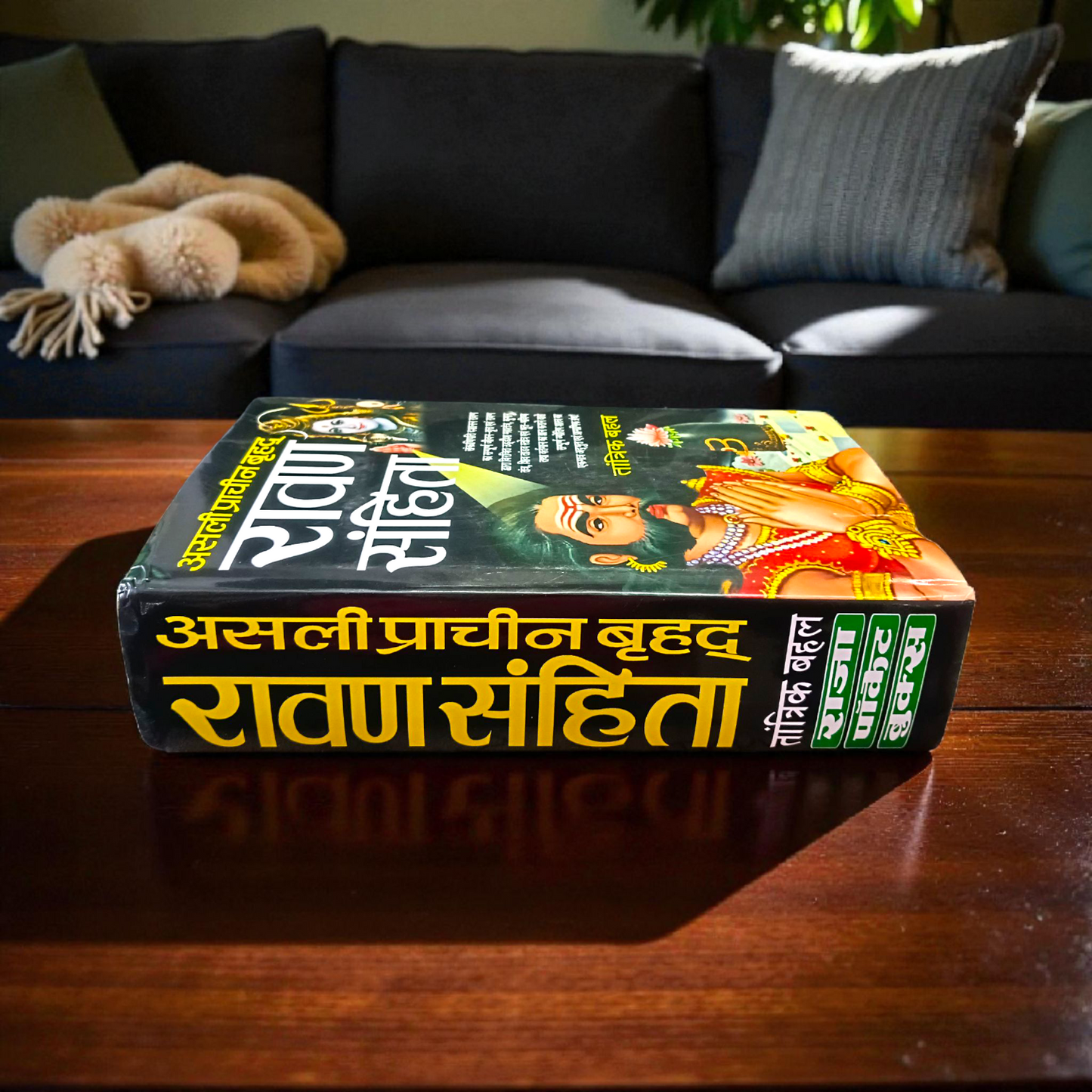 Image of Asli Prachin Ravan Sanhita Book in Hindi with ancient traditional design