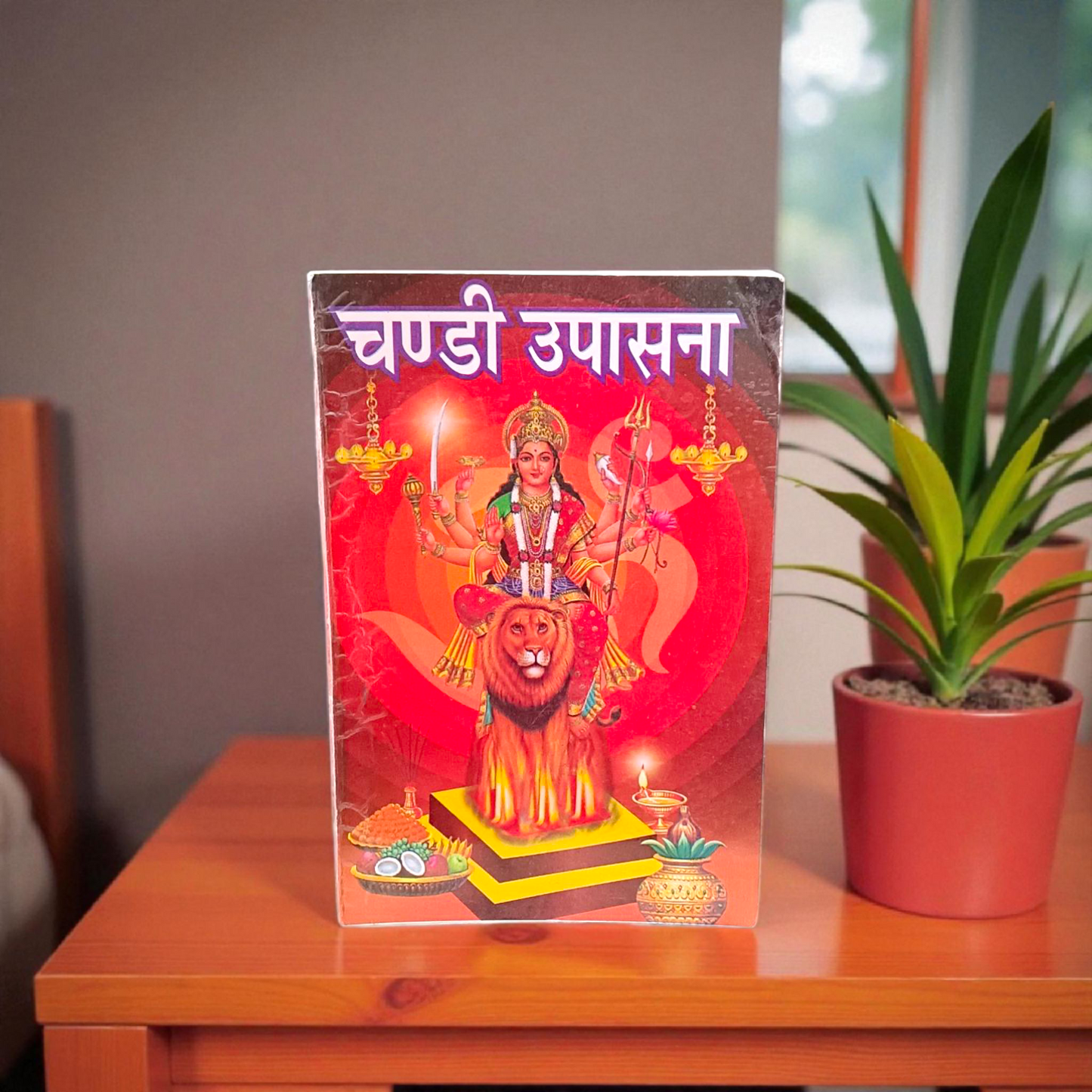 Image of Chandi Upasana In Hindi Book with traditional spiritual design