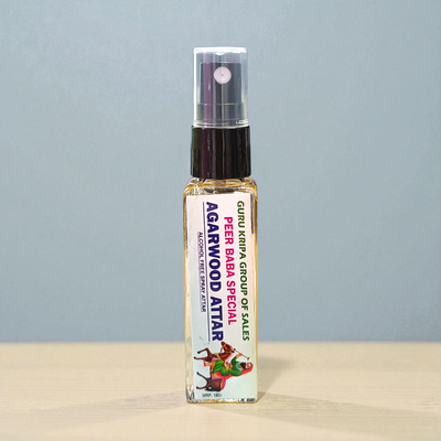 Agarwood Spray Attar 25ML | Peer Baba Alcohol-Free Long-Lasting Fragrance – Timeshopee