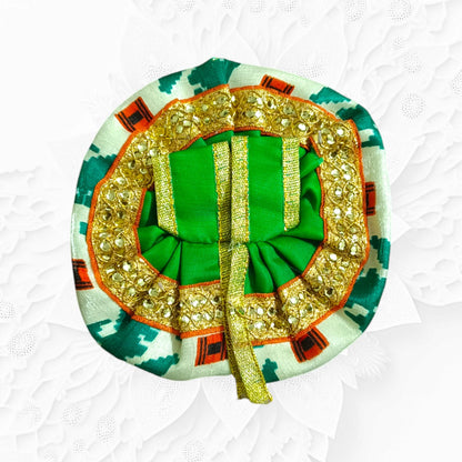 Italian-style designer dress for Laddu Gopal, size 1 No., featuring modern aesthetics with a traditional touch, ideal for pooja and celebrations.