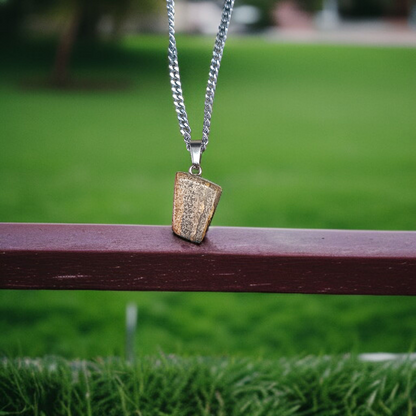 Jasper Stone Pendant Leopard Skin Style with Chain, Lab Certified, available at Timeshopee
