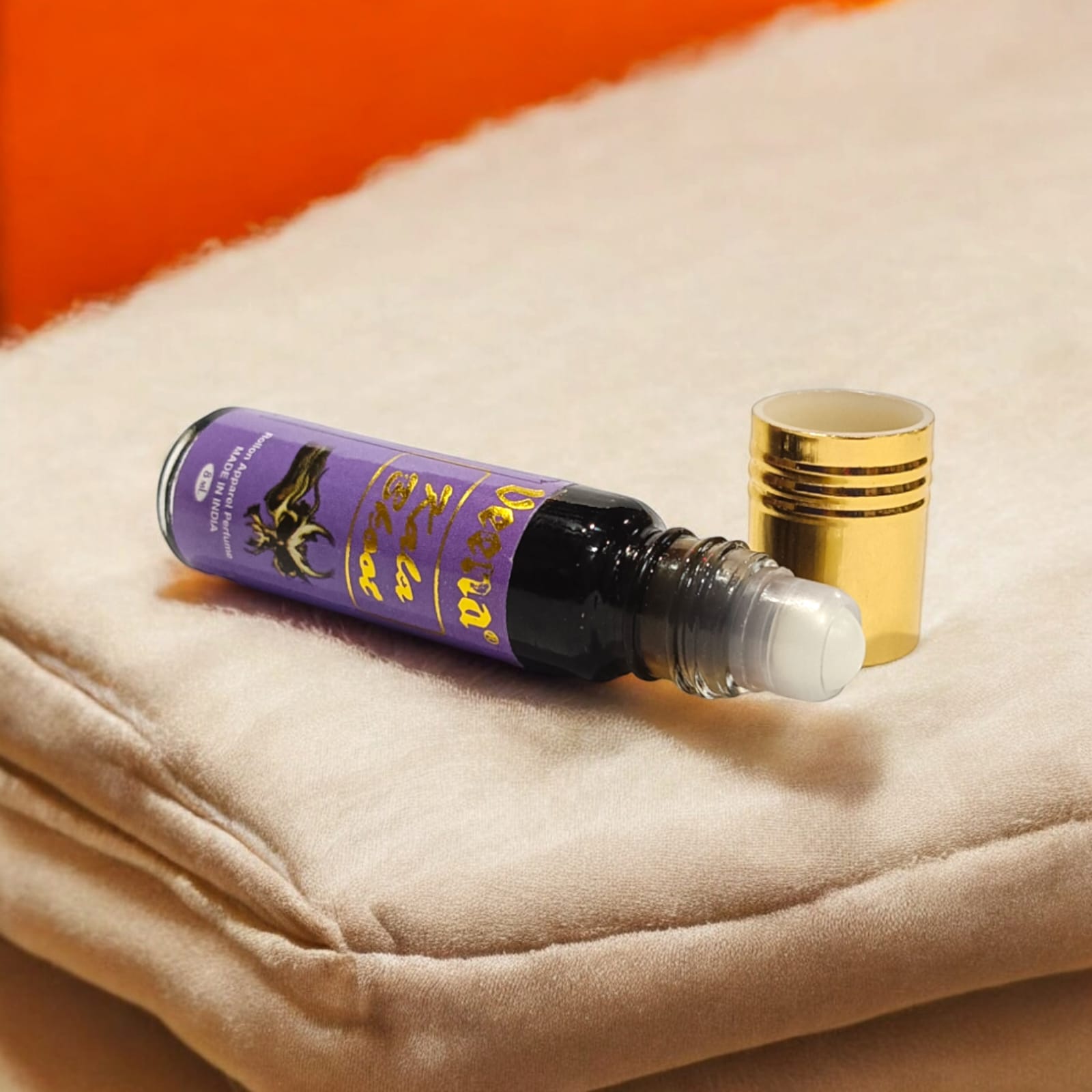 Kala Bhoot Attar 8ml roll-on bottle by Veena - Premium alcohol-free perfume ideal for worship and daily use by Timeshopee