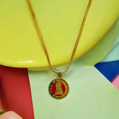 Kuber Kawach Locket with Gold Plated Chain | Wealth Attraction