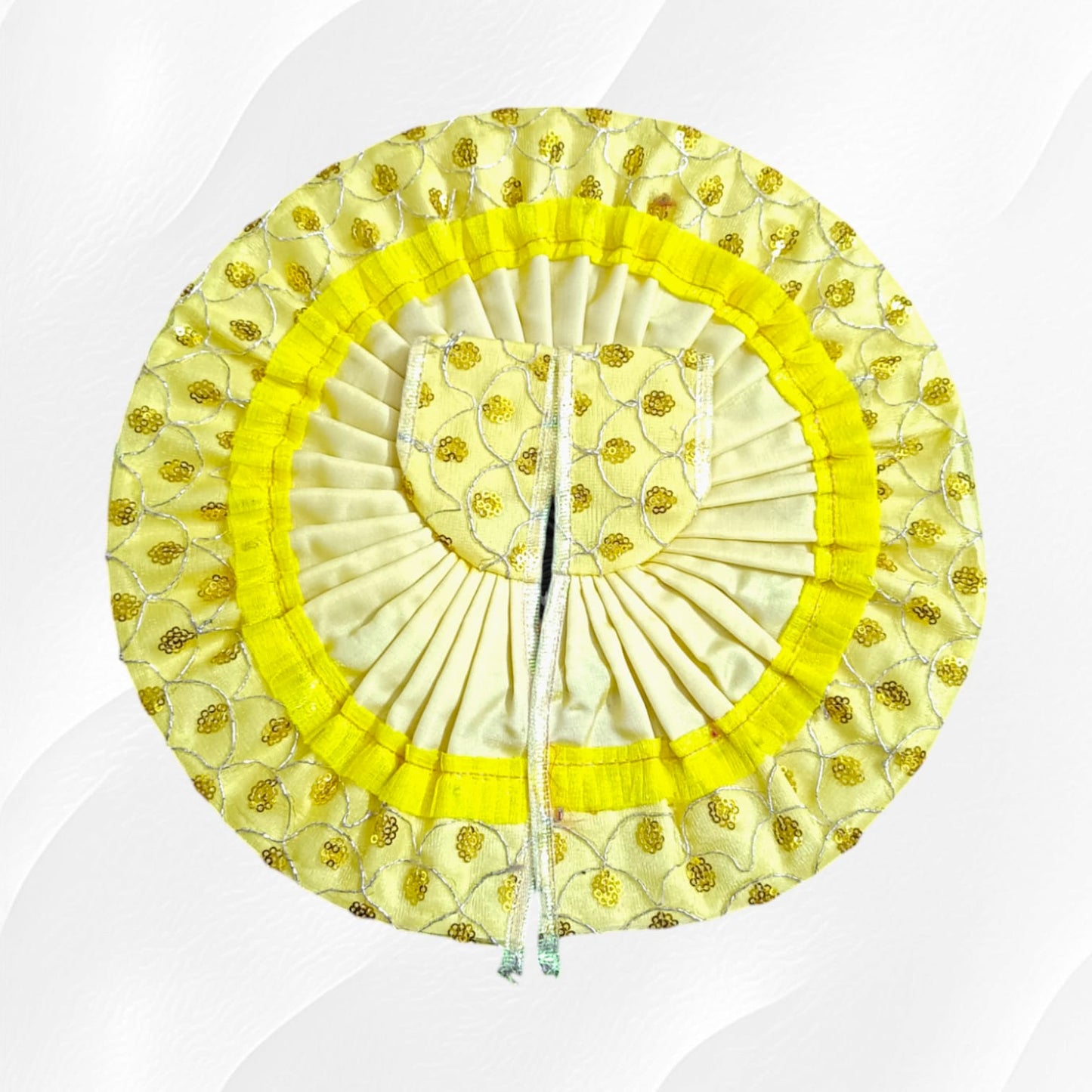 Laddu Gopal Dress Size 6No with 12-inch diameter - Elegant Design by Timeshopee8