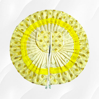 Laddu Gopal Dress Size 6No with 12-inch diameter - Elegant Design by Timeshopee8