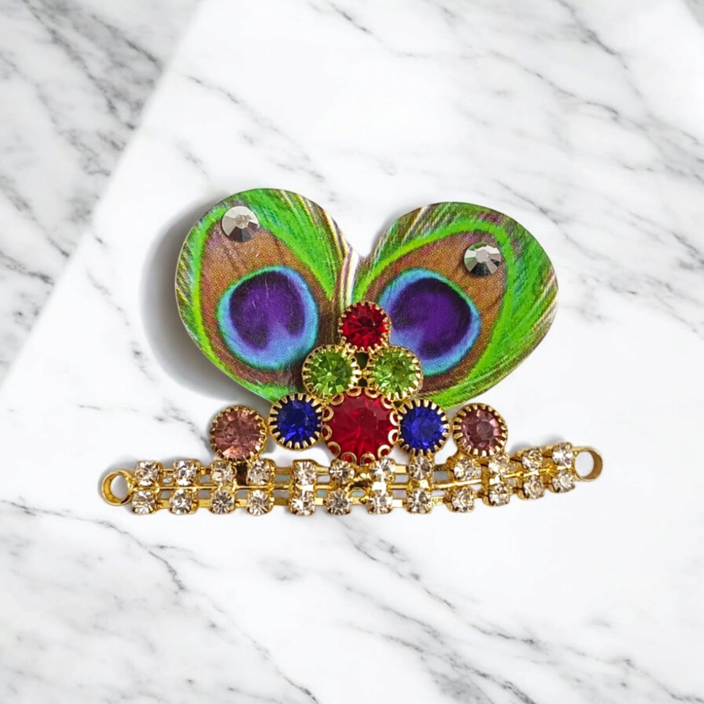 Laddu Gopal Morpankh Mukut with Peacock Design | Timeshopee