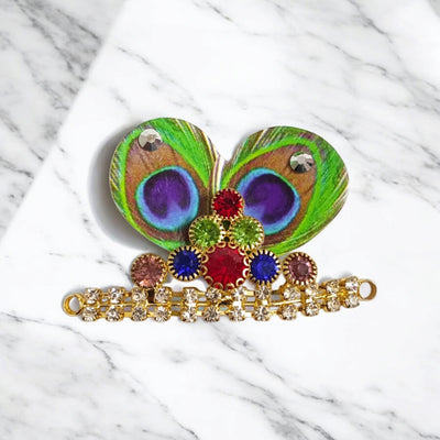 Laddu Gopal Morpankh Mukut | Peacock Design Crown for Idol