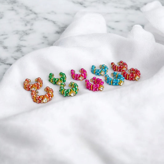 Laddu Gopal Multicolored Kada set of 5 in vibrant shades with pearl and zircon design by Timeshopee