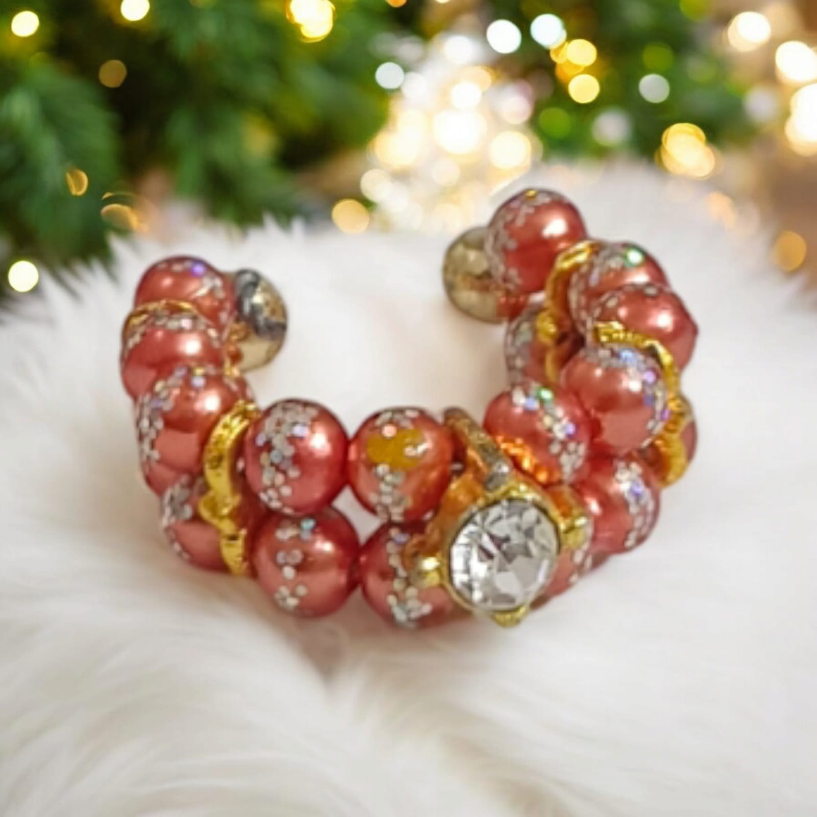 Laddu Gopal Multicolored Kada set of 5 in vibrant shades with pearl and zircon design by Timeshopee