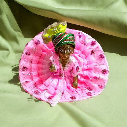 Laddu Gopal Pagdi Set of 6 | Size 5 No | Elegant Adornment for Idol