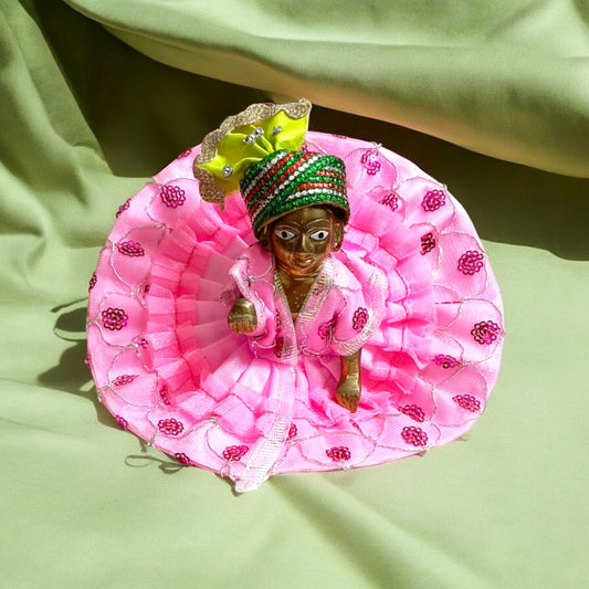 Laddu Gopal Pagdi Set of 6 | Size 5 No | Elegant Adornment for Idol