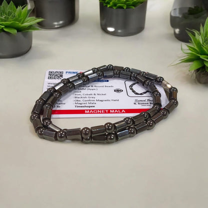 Magnetic Mala for Body | Lab Certified for Health and Circulation by Timeshopee