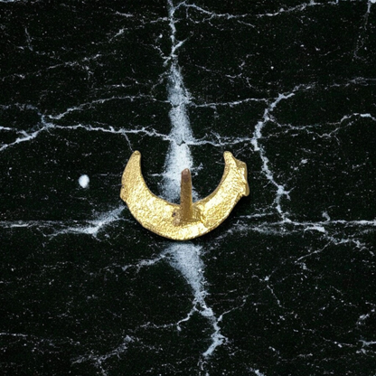 Moon-shaped Chand Tilak stamp tool used for Hindu rituals and daily prayers