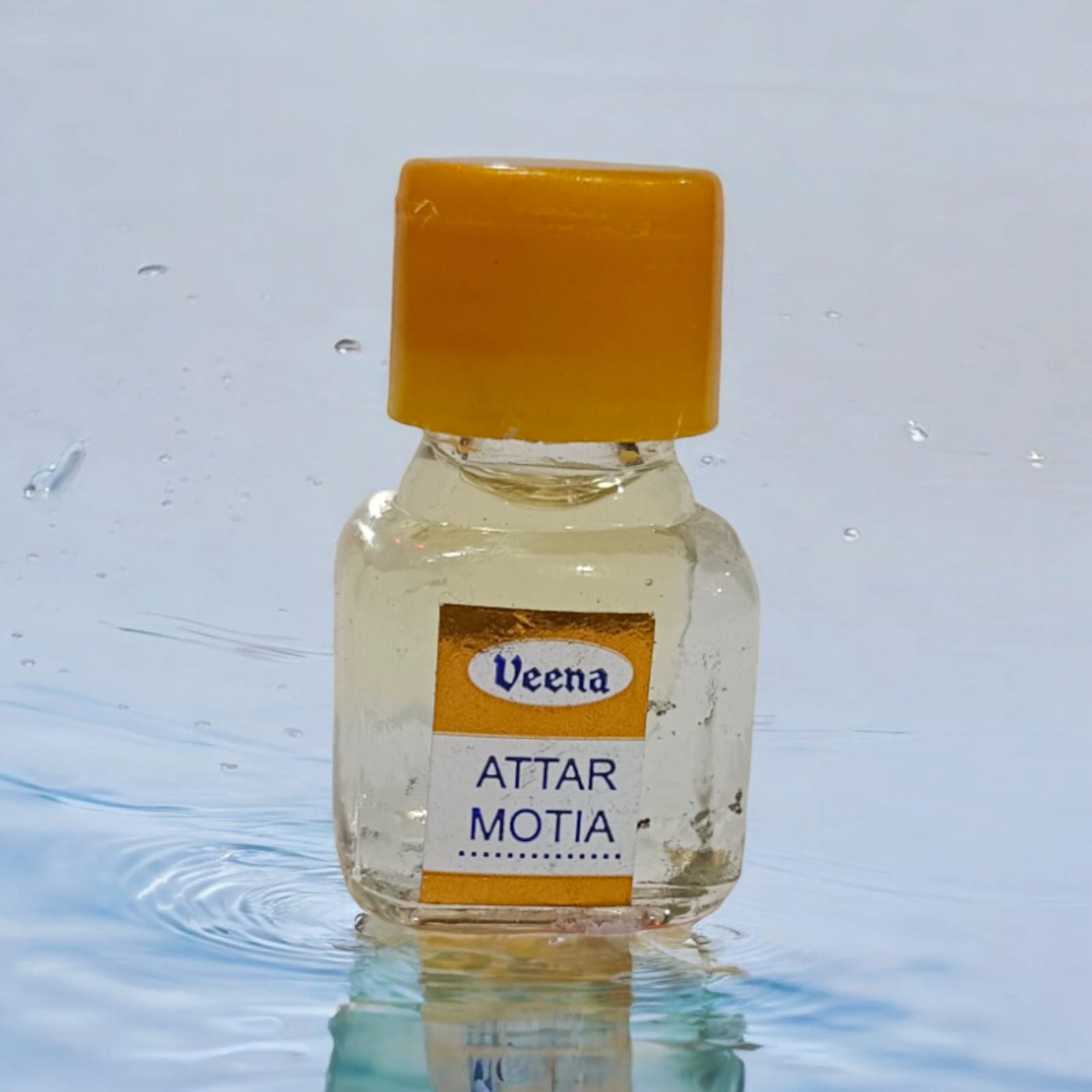 Motia Attar 2ml by Veena - Premium alcohol-free perfume with a long-lasting, natural fragrance, perfect for worship and daily use, available at Timeshopee.