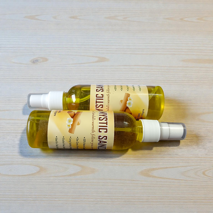 Mystic Sandal Spray Attar 100ML set of 2 bottles with sandalwood fragrance packaging