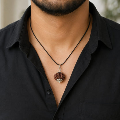 Natural 12 Mukhi Rudraksha Pendant lab certified spiritual bead for meditation and puja