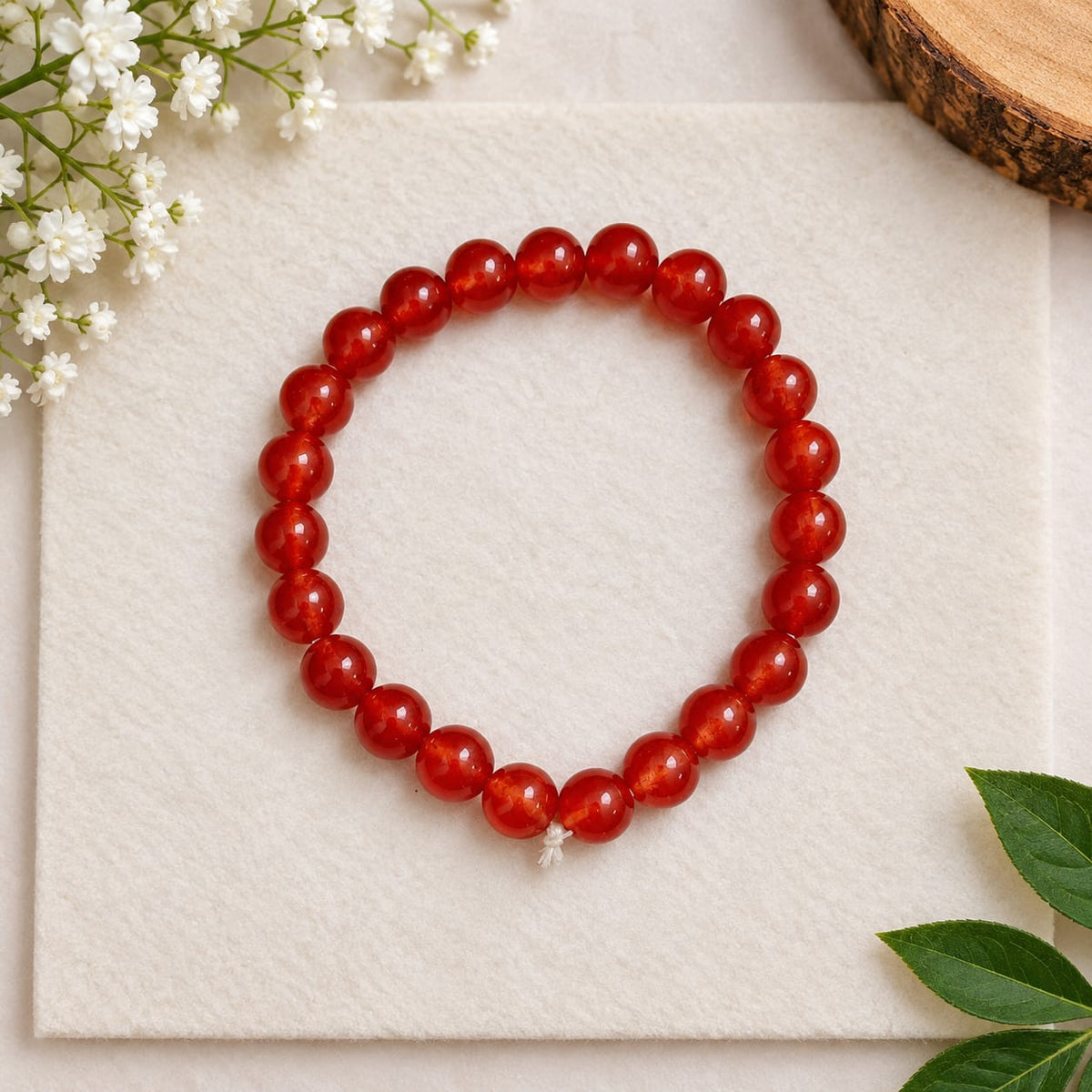 Natural Hessonite Gomed Mala and Bracelet Combo Set Lab Certified Spiritual Beads