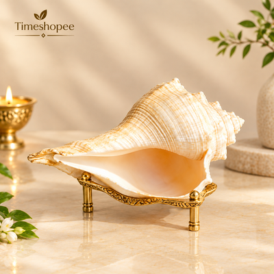 Lakshami Shankh | Natural Shankh of Goddess Lakshmi | Lab Certified – Timeshopee