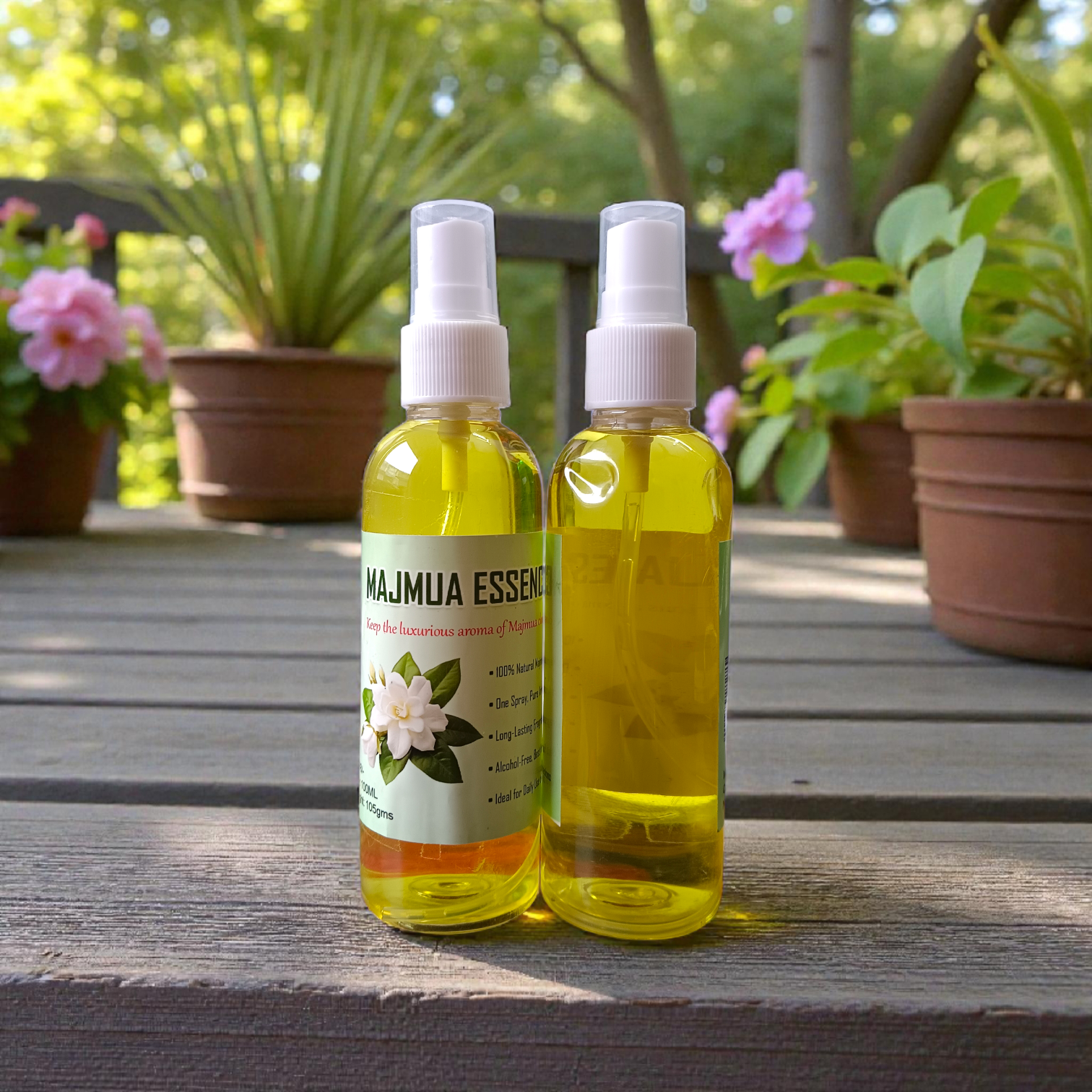 Natural Majmua Essence Spray Attar 100ML set of 2 bottles with traditional fragrance packaging