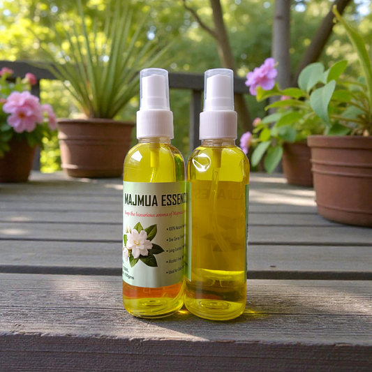 Natural Majmua Essence Spray Attar 100ML set of 2 bottles with traditional fragrance packaging
