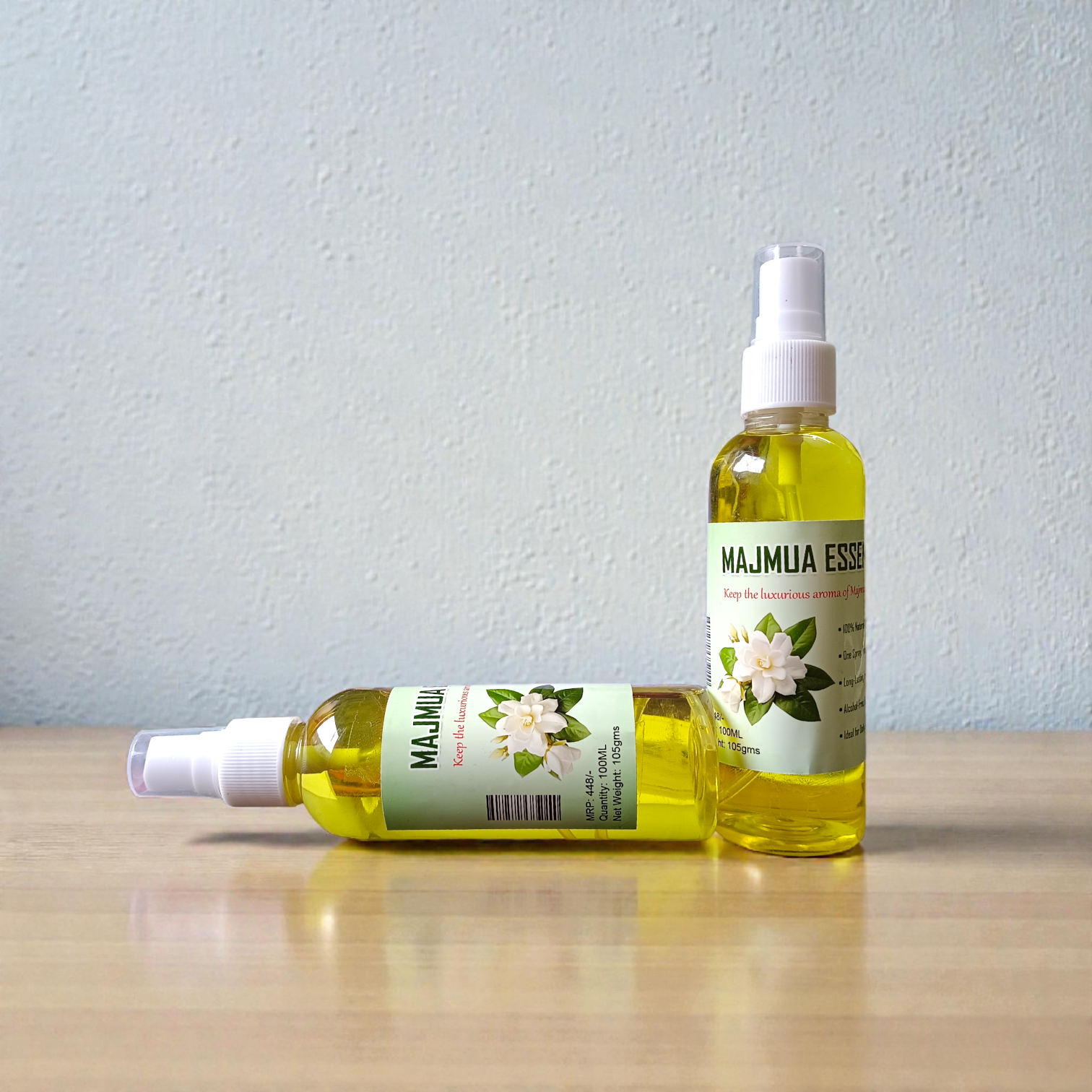 Natural Majmua Essence Spray Attar 100ML set of 2 bottles with traditional fragrance packaging