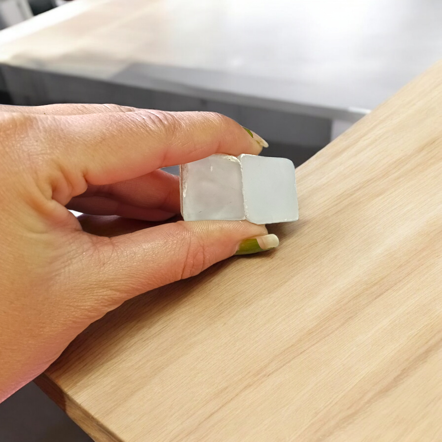 Natural Quartz Stone Set of 2 polished clear crystals for healing, focus, clarity, and daily chakra balancing