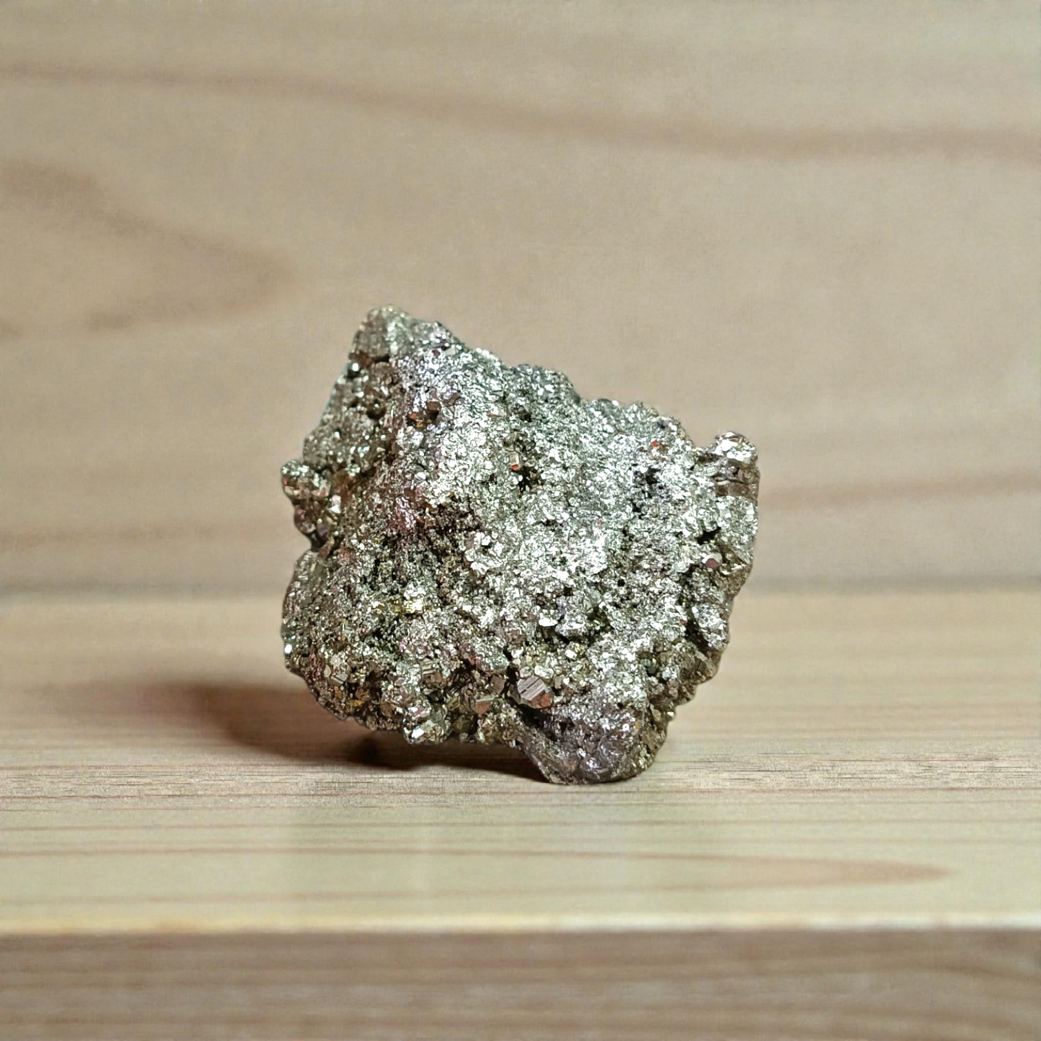 Natural certified raw pyrite crystal cluster for wealth, manifestation, vastu, healing, and protection