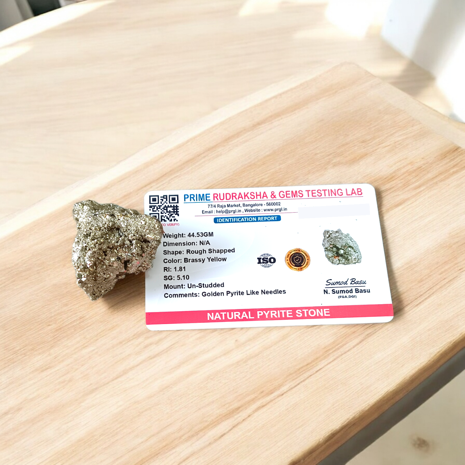 Natural certified raw pyrite crystal cluster for wealth, manifestation, vastu, healing, and protection