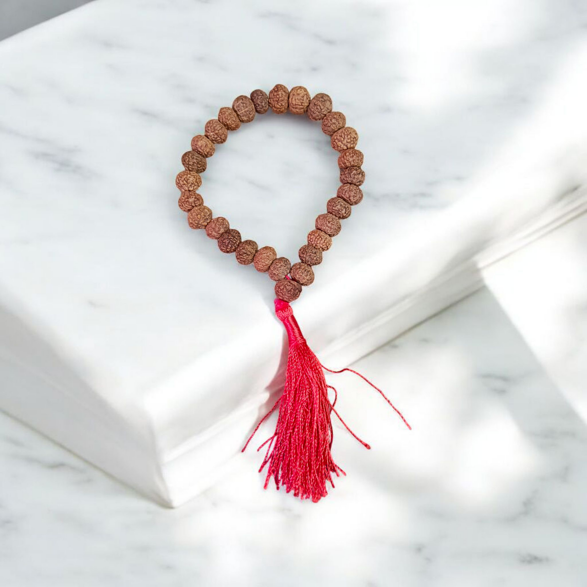 Original Lab Certified 7 Mukhi Rudraksha Mala from Timeshopee – Available in 27+1 and 108+1 Variants