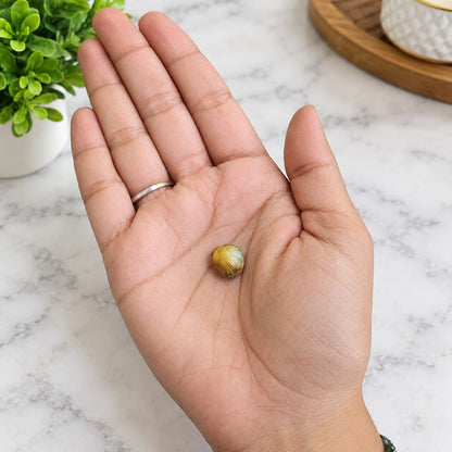 Original Yellow Machhmani Natural Lab Certified Without Pendant for Spiritual Pooja