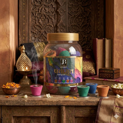 Panchamrut Sambrani Colorful Dhoop Cups for Puja, Meditation & Home Fragrance