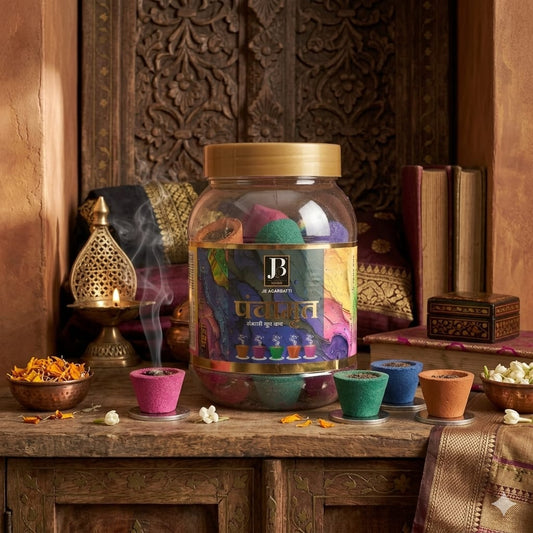 Panchamrut Sambrani Colorful Dhoop Cups for Daily Puja Meditation Home Temple Natural Fragrance Incense Cups