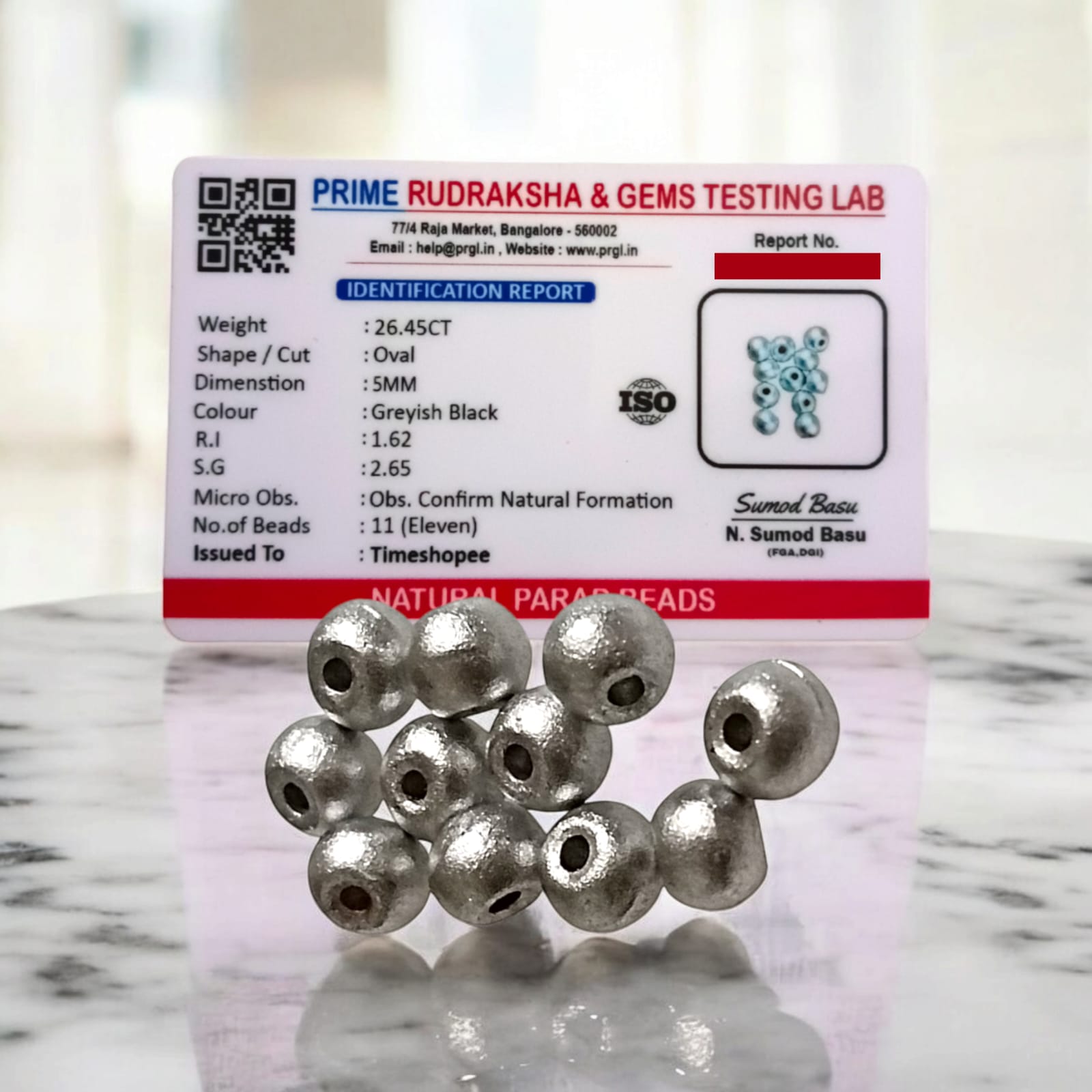 Parad Beads | Set of 10 | Lab Certified | Loose Parad Beads