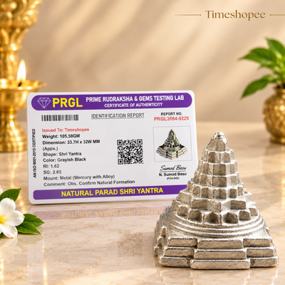 Parad Shri Yantra | 100% Genuine Meru Yantra | Lab Certified – Timeshopee