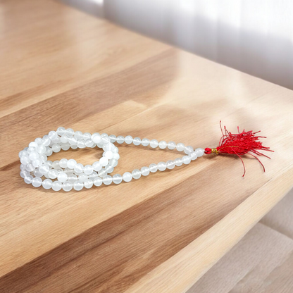 Premium AAA Crystal Sphatik Mala 108+1 Beads Lab Certified Spiritual Mala – Timeshopee
