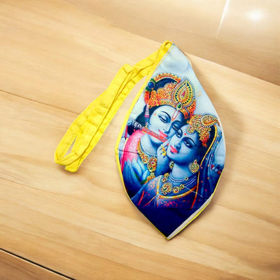 Radha Krishna Gomukhi Bag | Digital Colorful Print | Stylish & Durable – Timeshopee