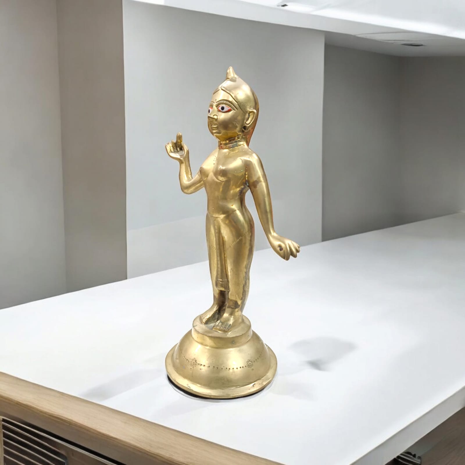 Radha Rani Brass Idol, 100% purity, 31 cm x 13 cm, 2280 gm, available at Timeshopee.