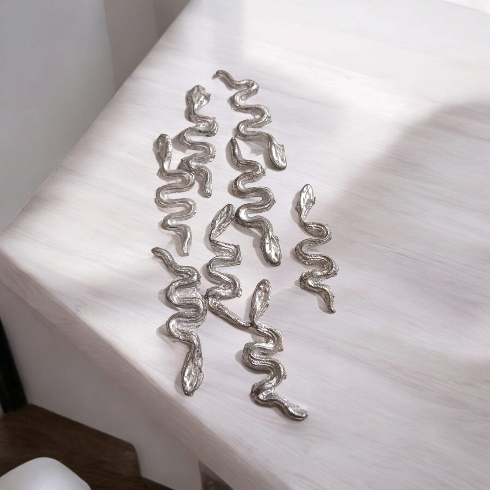Ranga Naag Lead Snake Figurine for Kaal Sarp Dosh Remedies