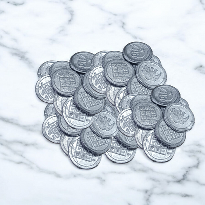 Ranga Rahu Yantra Coin featuring intricate designs, used for remedies against Rahu’s malefic effects, suitable for carrying or placement in home or office