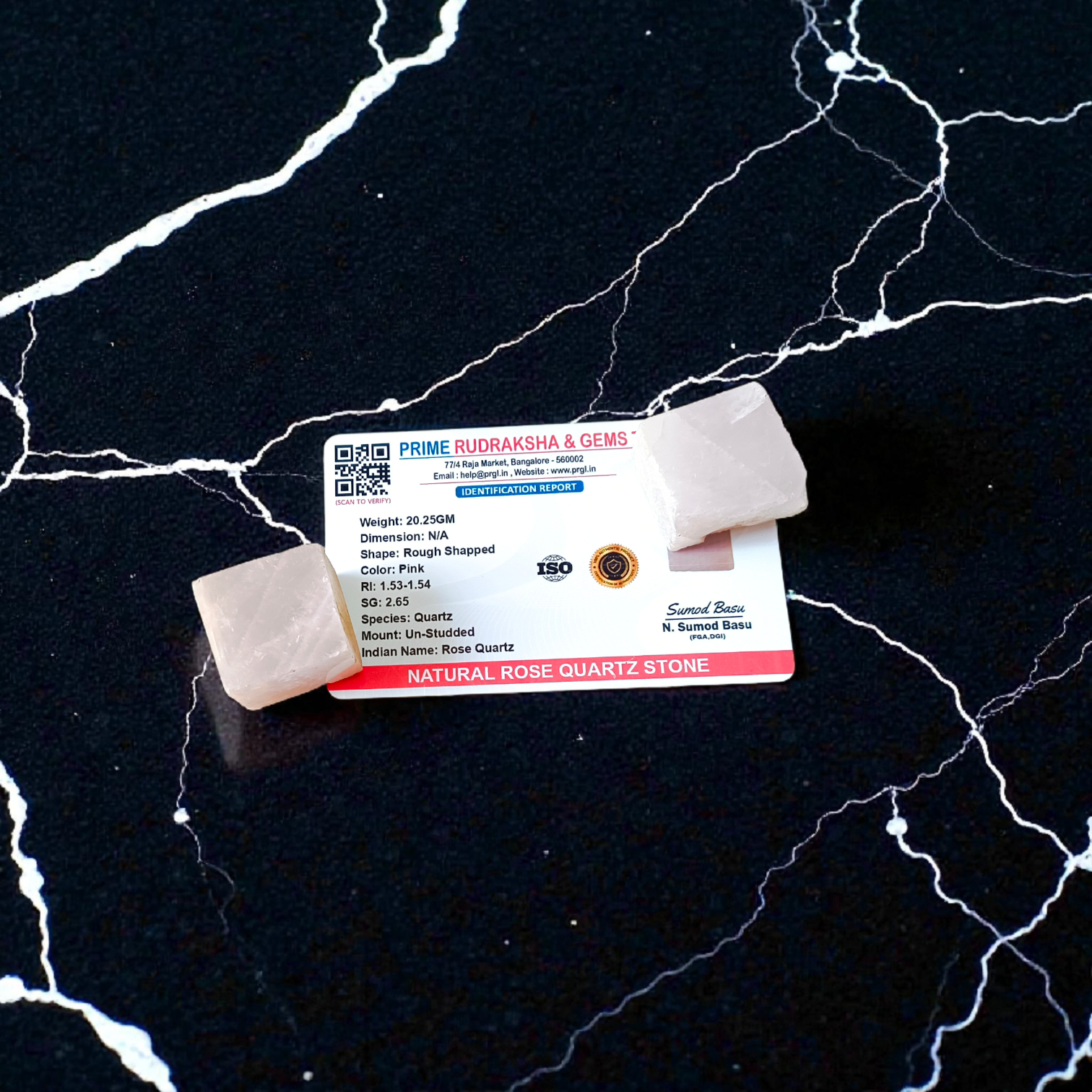 Rose Quartz Stone Set of 2 polished pink crystals displayed for healing, love, and meditation purposes