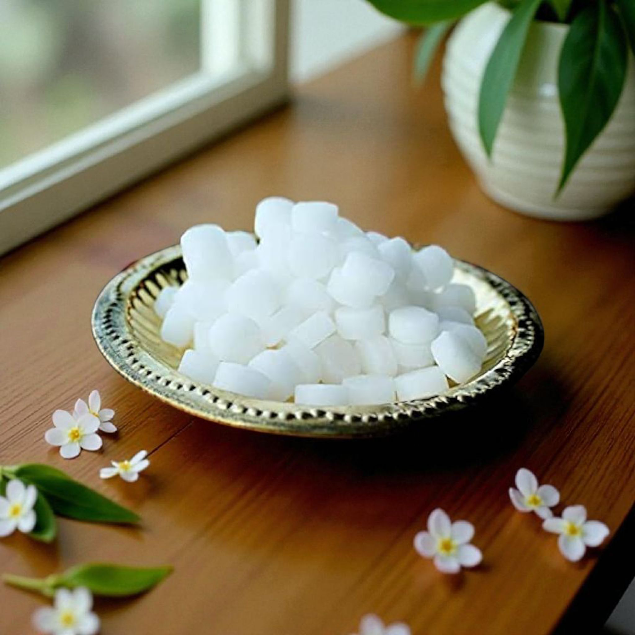 Sacred Camphor Tablets for Aarti, Pure Kapoor for Spiritual Use – 100g Jar – Timeshopee