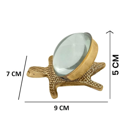 Sampoorna Shree Yantra on a magnifying tortoise base, 3-inch size, for good luck and prosperity, available from Timeshopee.