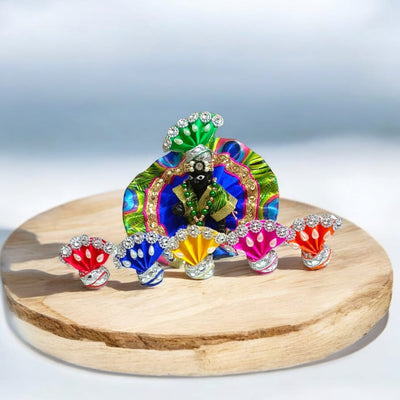 Laddu Gopal Pagdi Set of 6 | Size 0 No. Divine Idol Headwear – Timeshopee
