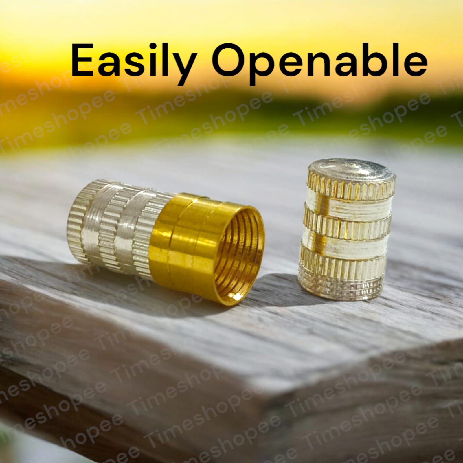 Set of Pure Brass and Silver taweezes with Bhojpatra sheet, displayed elegantly on a neutral background