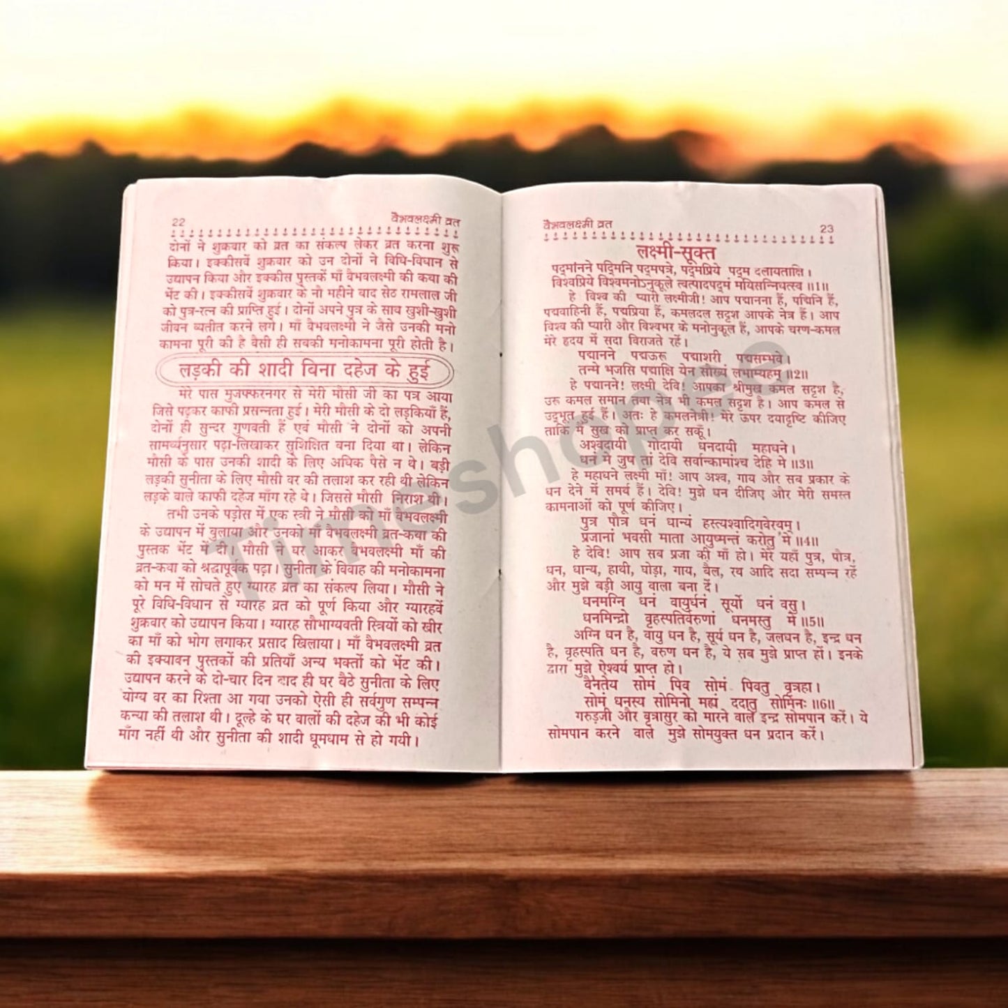 Shri Vaibhav Lakshmi Varat Katha Hindi Book with Aartis, available at Timeshopee.