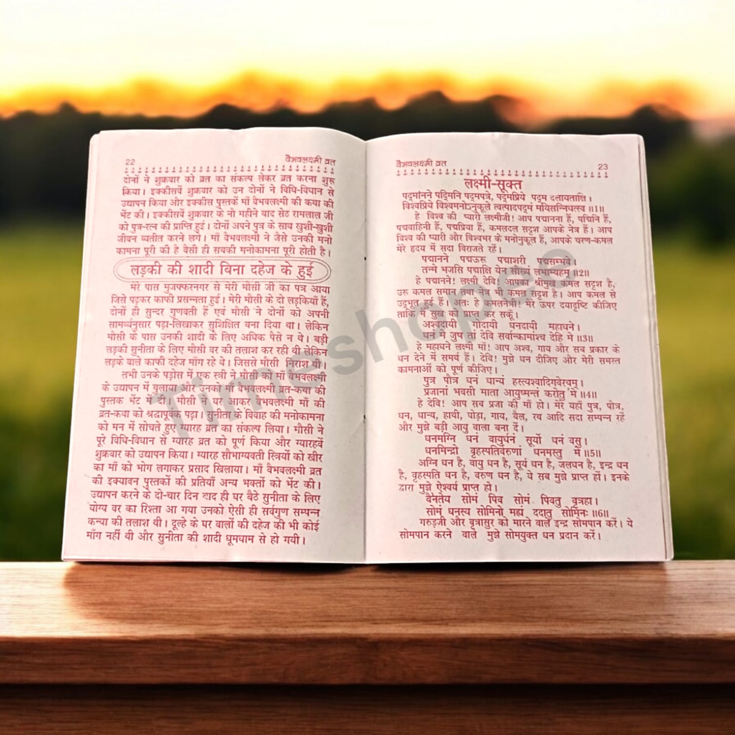 Shri Vaibhav Lakshmi Varat Katha Hindi Book with Aartis, available at Timeshopee.