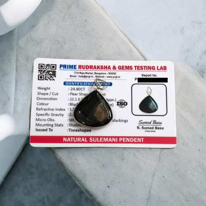 Sulemani Hakik Pendant with Thread | Lab Certified | Timeshopee